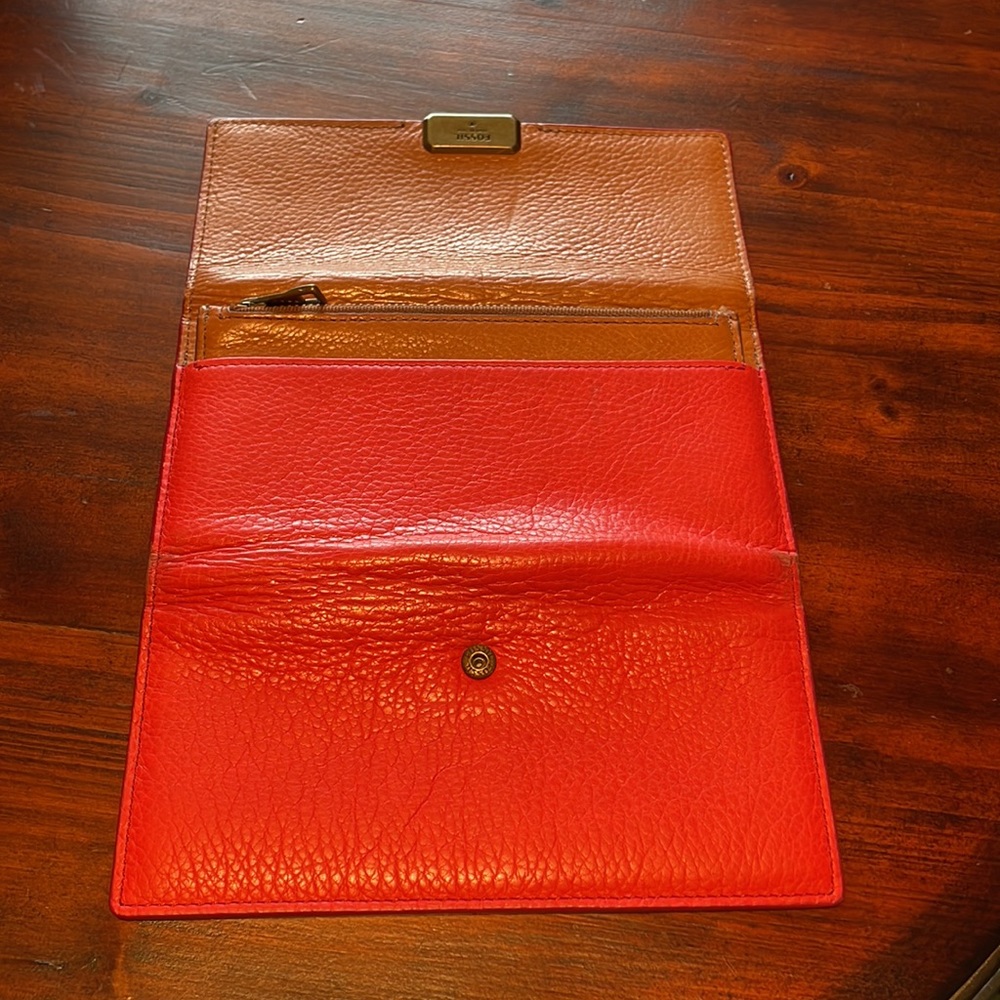 Fossil Wallet / Clutch In Camel - image 7